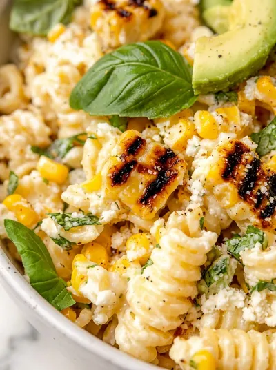 Healthy Street Corn Pasta Salad