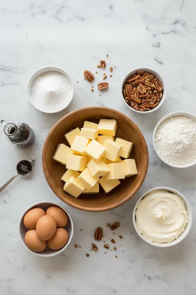 Heavenly Butter Pecan Cake - cooking process