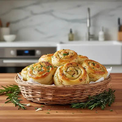 Herb Garlic Swirl Rolls – Easy Bread Delight