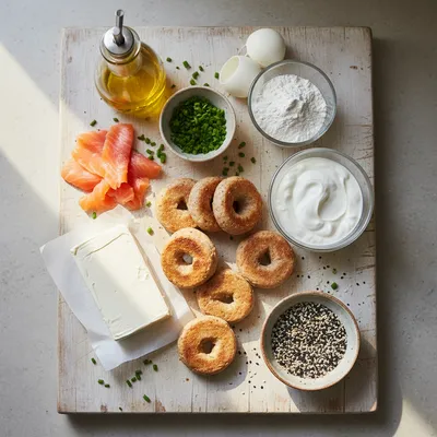 High-Protein Bagel Bites – 15-Minute Easy Snack - ingredients preparation