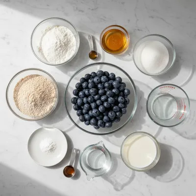 High Protein Blueberry Cake Donuts - cooking process