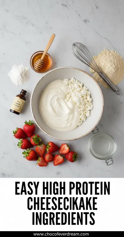 Easy High Protein Cheesecake Jars - cooking process