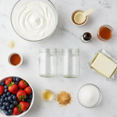 High Protein Cheesecake Jars Recipe - cooking process