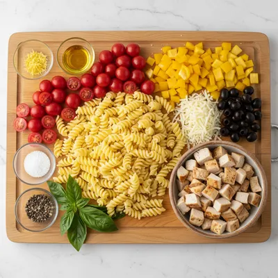 High-Protein Italian Pasta Salad - cooking process