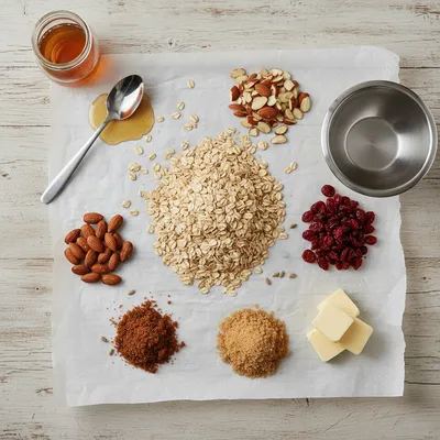 Homemade No Bake Granola Bars - cooking process
