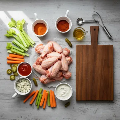 Hot Wing Board – Game Day Snack - cooking process