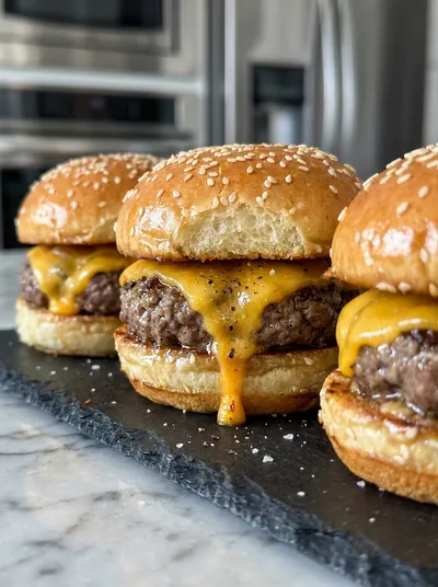 Juicy Cheeseburger Sliders Recipe
