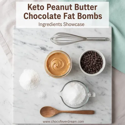 Keto Peanut Butter Chocolate Fat Bombs - cooking process