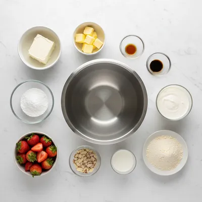 Keto Strawberry Cheesecake Fat Bombs - cooking process