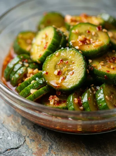 Korean Cucumber Salad – Easy Tik Tok Recipe