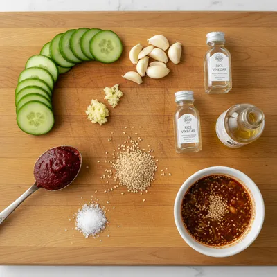 Korean Cucumber Salad – Easy Tik Tok Recipe - cooking process