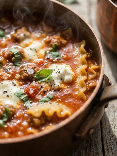 Lasagna Soup Recipe: Easy & Delicious