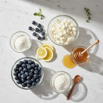 Lemon Blueberry Cottage Cheese Protein Bites - cooking process