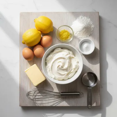 Lemon Creme Fraiche Cake – Moist Dessert - cooking process