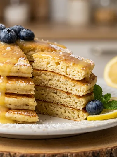 Moist Lemon Ricotta Pancakes