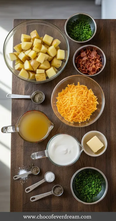 Loaded Baked Potato Soup – Creamy Homemade Delight - cooking process