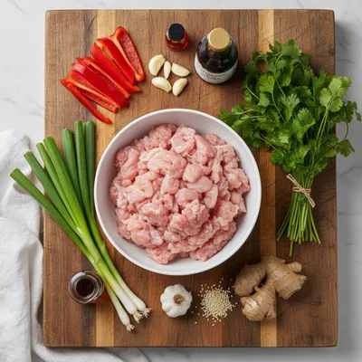 Low Carb Firecracker Ground Chicken - cooking process