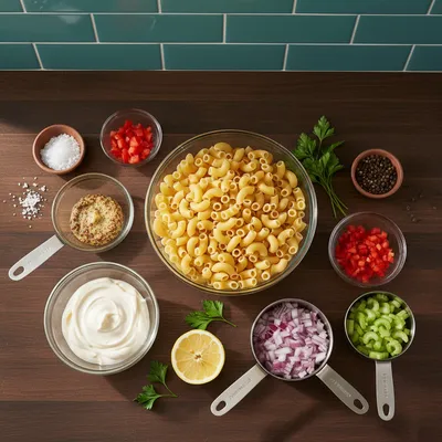 Macaroni Salad – Guy Fieri Style - cooking process