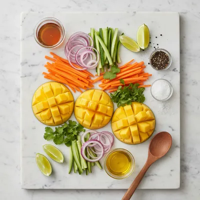 Mango Salad - cooking process