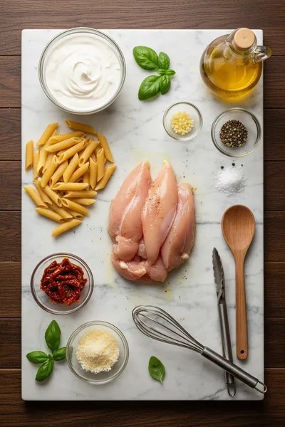 Marry Me Chicken Pasta – Rich & Creamy Recipe - cooking process