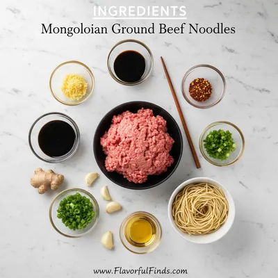 Mongolian Ground Beef Noodles – Easy Pasta Recipe - cooking process