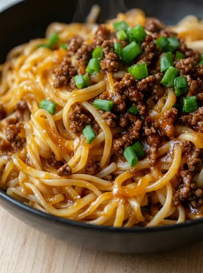 Mongolian Ground Beef Noodles – Easy Pasta Recipe