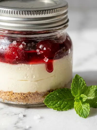 No Bake Cheesecake in a Jar