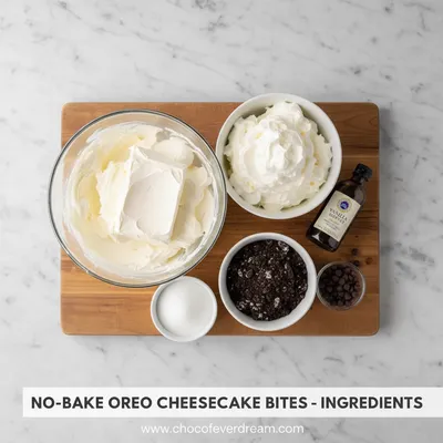 No-Bake Oreo Cheesecake Bites - ready to serve