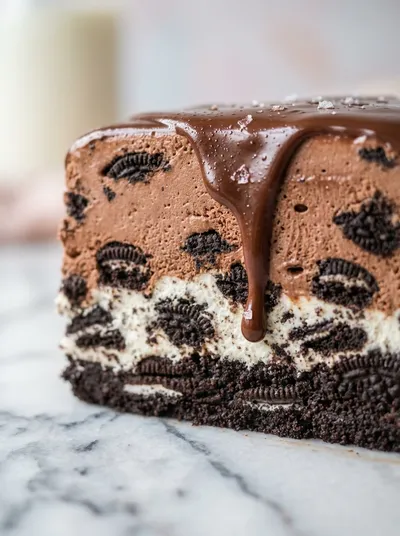 No Bake Oreo Ice Cream Cake