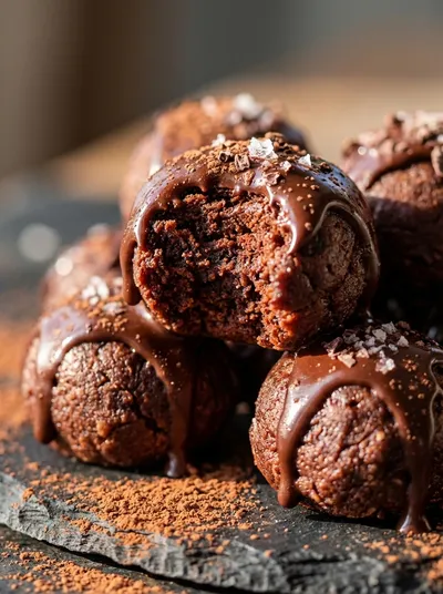 No-Bake Protein Brownie Bites