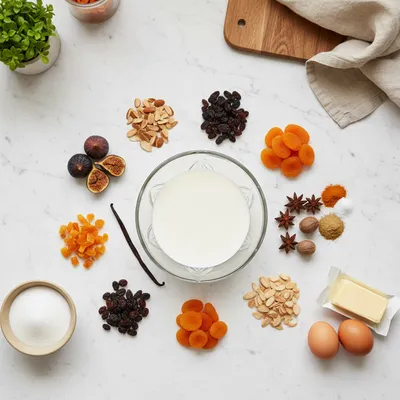 Old Fashioned German Fruit Cake - cooking process