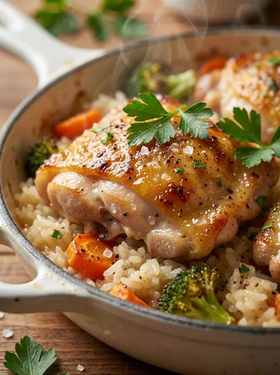 One-Pan Chicken and Rice Bake – Quick & Easy