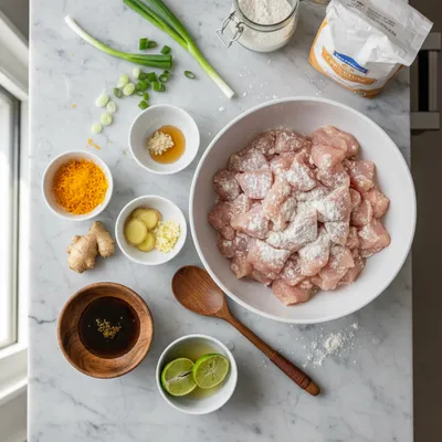 Crispy Tangy Orange Chicken – Easy Quick Recipe - cooking process