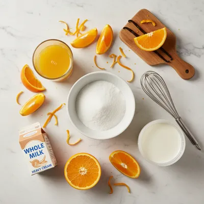 Orange Creamsicle Ice Cream Recipe - cooking process