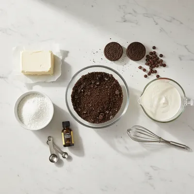Oreo No-Bake Cheesecake Cups - cooking process