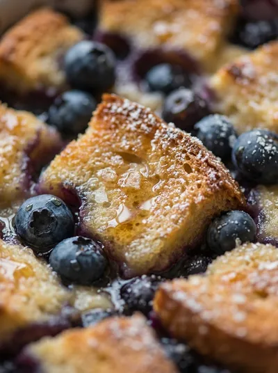 Overnight Blueberry French Toast Casserole