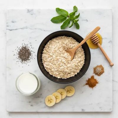 Overnight Oats – Healthy Low‑Calorie Breakfast - cooking process