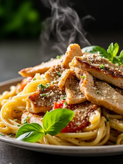 Pasta Salad with Chicken & Parmesan