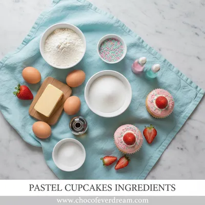 Pastel Cupcakes Recipe for Festive Gatherings - cooking process