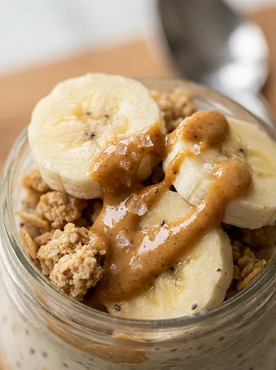 Peanut Butter Banana Overnight Oats