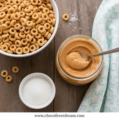 Peanut Butter Cheerio Bars – Easy 3-Ingredient Snack - cooking process