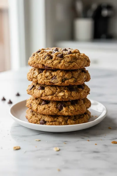 Peanut Butter Oatmeal Chocolate Chip Cookies