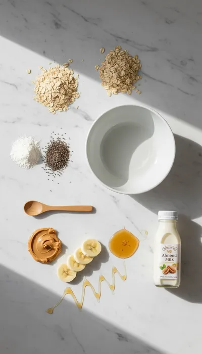 Peanut Butter Overnight Oats – High-Protein Breakfast - cooking process