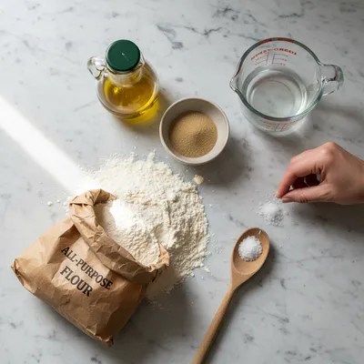 Easy Homemade Pizza Dough Recipe - cooking process