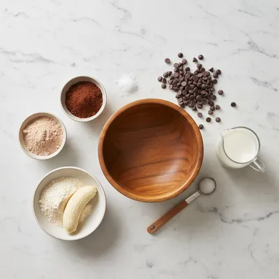1 Minute Protein Brownie - cooking process