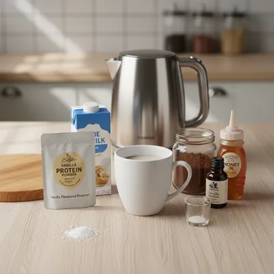 Protein Hot Chocolate Recipe - cooking process