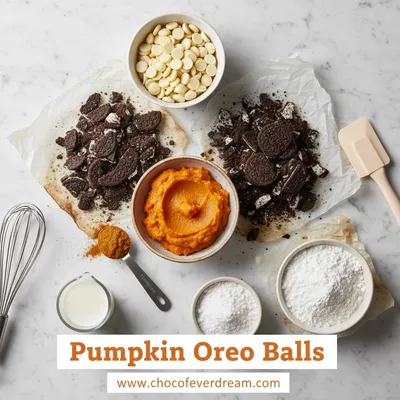 Pumpkin Oreo Balls – Quick & Easy Dessert - cooking process