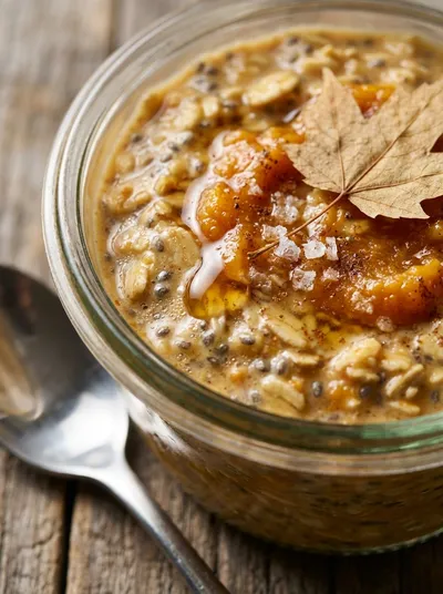 Pumpkin Pie Overnight Oats With Chia