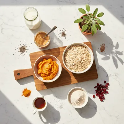 Pumpkin Protein Bars – No-Bake Vegan Snack - cooking process