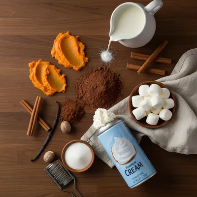 Pumpkin Spice Hot Chocolate Recipe - cooking process